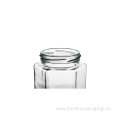 Glass Hexagon Jars 196ml